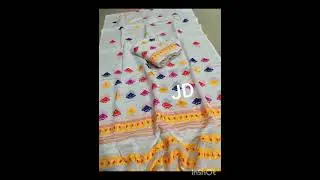 Assamese mekhela sadr##beautiful  kesa pat cotton jura##onlineshopping #mekhelasador