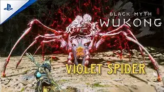 Violet Spider Boss Fight | Black Myth: Wukong (No Damage / Clean Kill) | PS5 
