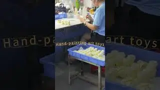 Hand Painting Art Toy Production Process | 10+ Years Toy Manufacturer in China #toymanufacturer