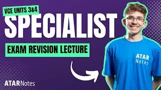VCE Specialist Maths 3&4 Exam Revision Lecture 2024