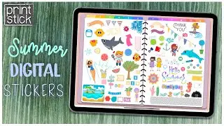 Summer Digital Planner Stickers | Mega Bundle