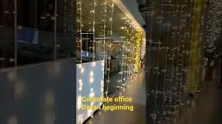 Corporate office Diwali celebration beginning with decoration #shorts #diwali