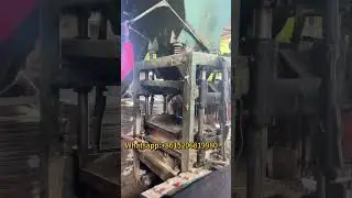 after 6 year working, small automatic vibration cement concrete hollow block making machine