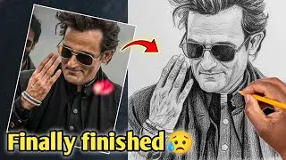 Dhurandhar Akshay Khanna Entry Drawing Shading Part, Dhurandhar Drawing | Akshay Khanna Drawing 