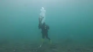 Microplastic sampling at Smitty Cove, Whittier, Alaska.