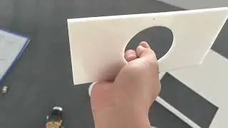Film-coated PVC foam board cutting by OMNI Digital cutter