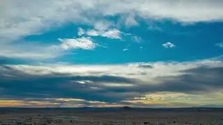 Colorful Cloudscape Over the Mojave Desert | Static Time-Lapse | RFV - No Copyright