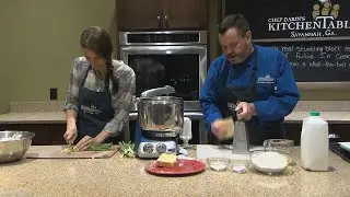 Making a green onion and cheese roll with Chef Darin Part 1