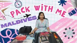தமிழில்: PACK WITH ME MALDIVES! 🇲🇻✈️ Long haul flight essentials & best travel hacks & tips