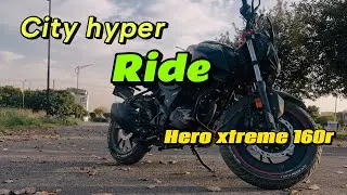 Hyper city ride with hero xtreme 160r #epicness #xtreme160r #motovlog #youtubesearch #xtreme125r #yt