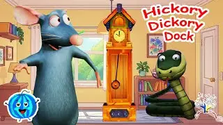 Hickory Dickory Dock! 🐍🐭 Mouse & Snake Adventure AI33 || Kids Songs & Nursery Rhymes by EduFam
