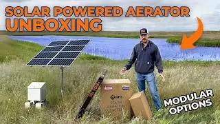 Комплект для аэрации пруда на солнечной энергии | Распаковка RPS AIR200/AIR400/AIR800