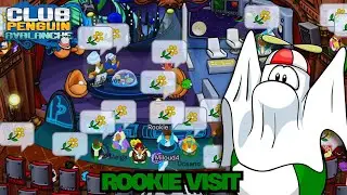 ROOKIE VISIT & NEW CUSTOM BACKGROUND! 🎃 | Club Penguin Avalanche
