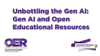 Unbottling the Gen AI Open Educational Resources