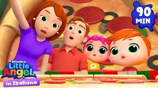 Giornata Mondiale della Pizza 🍕 | Little Angel Italiano | Cartoni Animati con Gianni Piccino