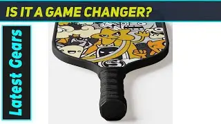 Monster Doodle Pickleball Paddle: Colorful Power on the Court!