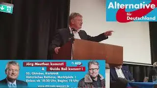 Parteivorsitzender und Bundessprecher der Alternative f&uuml;r Deutschland Prof. Dr. Meuthen
