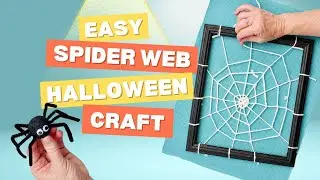 DIY Spider Web Craft with Yarn for Halloween (Full Length Tutorial) | Welcome to Nana's