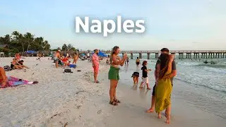 Naples Beach at Sunset, Naples, Florida