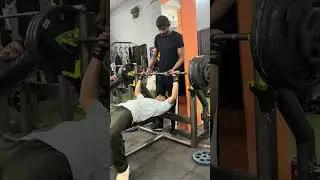 90 kg supported rep 😭 100 next month 🇮🇳🇮🇳. #gym #indian #16year