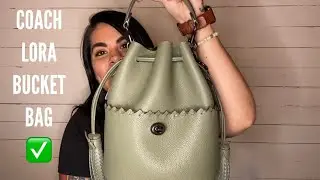 NEW Coach Lora Bucket Bag in Light Fern
