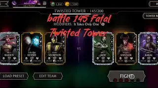 Mk mobile , battle 145 Fatal Twisted Tower