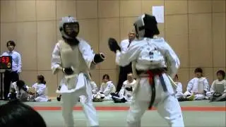 女子 決勝  第51回全国大会　防具付空手　Bogu Karate Women All japan Final