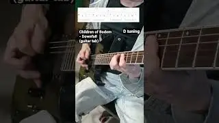 Children of Bodom - Downfall (guitar riff with tabs)