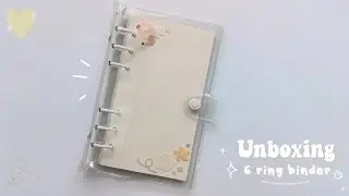 Unboxing my new 6 ring binder ✨ | new journal diary unboxing #aesthetic