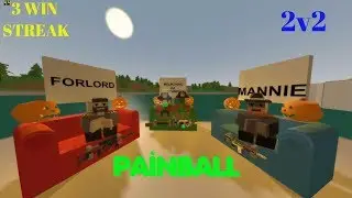 Unturned 2V2 Paintball arena  | Funny Moments