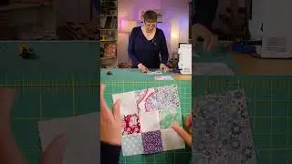 An easy nine patch block for quilting beginners 🟦