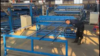 Automatic construction wire mesh panel welding machine exported to Tajikistan#machine #wiremesh