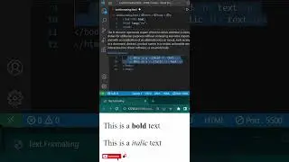 Make your Websites more SEO friendly by using strong & emphasized tags #codingtips  #vscode #seo