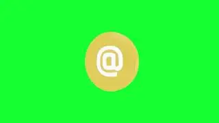 At Circle Sign Animation - Green Screen Video - Stock Video Footage - No Copyright Animated Videos