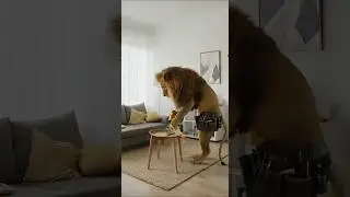 Wait, a Lion Fixed My Table?! 🛠️🦁