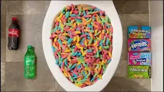 Will it Flush? Coca Cola, Fanta, Sprite, Plastic Balls, Eggs, Gummy Worms, Orbeez, Pepsi, Mentos