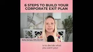 6 Steps to Build Your Corporate Exit Plan