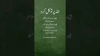 Allah Par Tawakkul | Yaqeen-e-Kamil Ki Misalein Quran Aur Sunnat Se | Knowledge Of Islam JTL #shorts