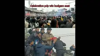 Celebration pdp win budgam seat on election's#2025
