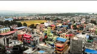 Flying over my hometown Hetauda , Nepal