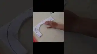 Bucrum (canvas) paper par back neck ki cutting kaise kare #shorts #shortsvideo #srblousecreation