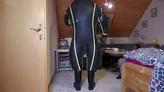 Deflation of inflated Test Dummy-Protection-Suit
