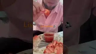 LiveStream Shrimp Feast! Eating Juicy Shrimps Like a Pro #LiveStream #ShrimpFeast #SeafoodLover