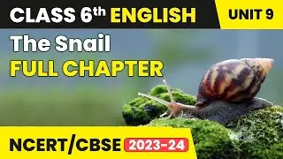 The Snail - Full Chapter Explanation and Exercise | Class 6 English Unit 9 | Engaging English