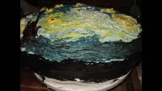 Starry Night Cake