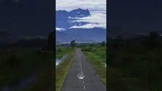Mount Kinabalu view from Kg. Sangkir
