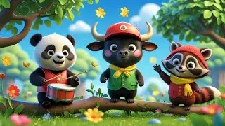 Bye-Bye Zoo Crew! 🐼🦋🦘 | Fun Animal Goodbye Song for Kids | Sing, Dance & Learn