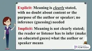 IMPLICIT AND EXPLICIT STATEMENTS