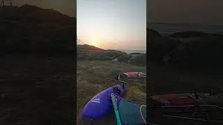 Strong winds and fun waves, nice onshore session on the #windsurfer windsurfer #windsurf #denmark