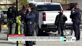 Camioneta de sicarios asegurada en inmediaciones de Nogales